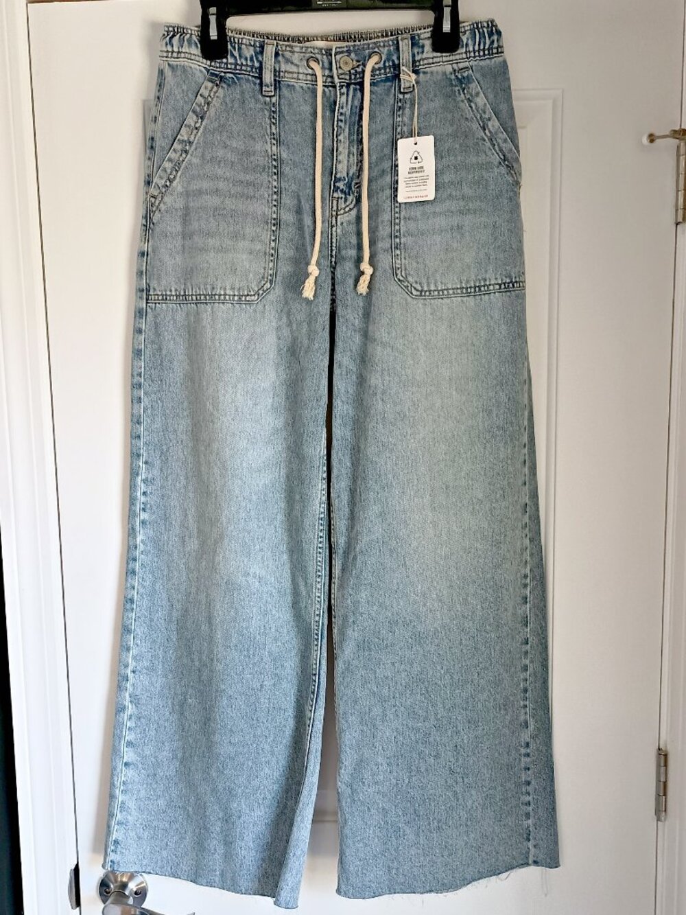 NEW! LUCKY BRAND PULL ON Palazzo WIDE LEG JEANS - Picture 4 of 5
